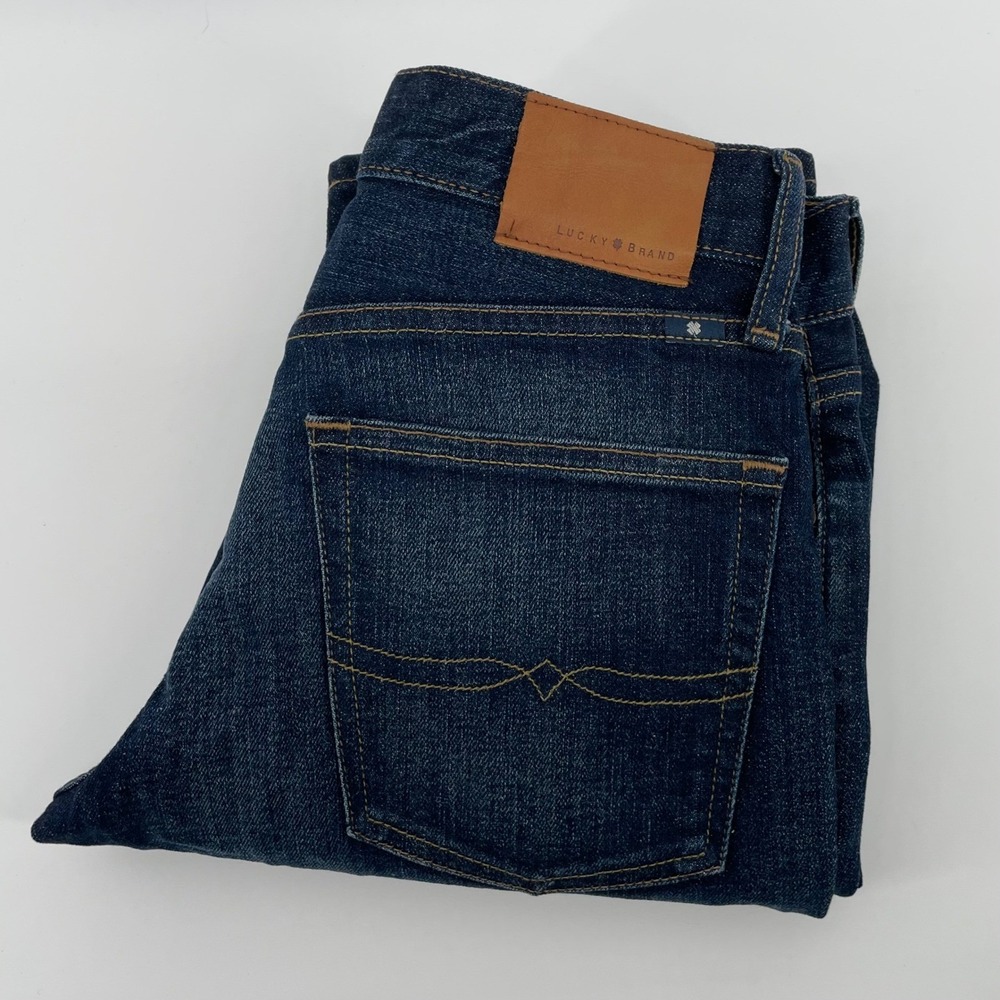 Lucky Brand 221 Original Straight Jeans Dark Wash Denim Men's Size 28x32
